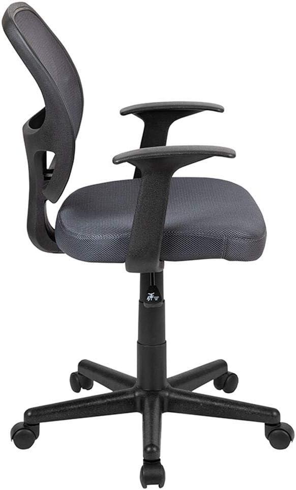 Mid-Back Mesh Swivel Ergonomic Task Office Chair - Arms