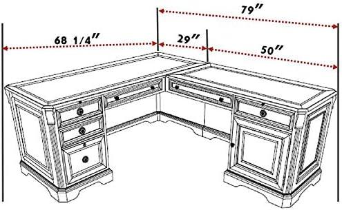 Brookhaven 30.5'' H x 68.25'' W No Desk Return