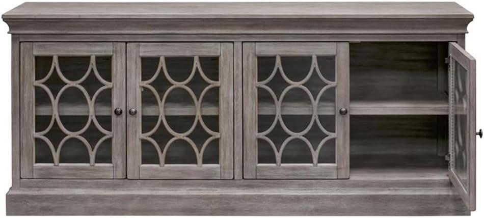 72" Rustic Four Door Tv Console Fully Assembled For Tvs Up To 70" - Martin Furniture