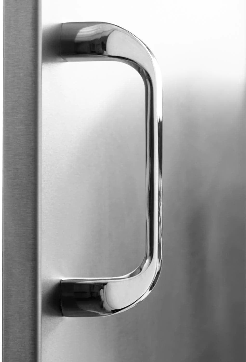 BBQGuys Signature 32-Inch Stainless Steel Reversible Access Door & Double Drawer Combo - Traditional