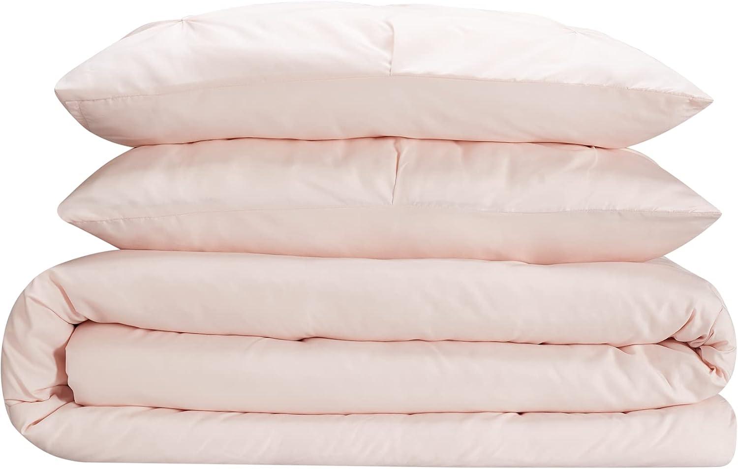 Serta Simply Clean Microfiber 3 Piece Duvet Cover Set