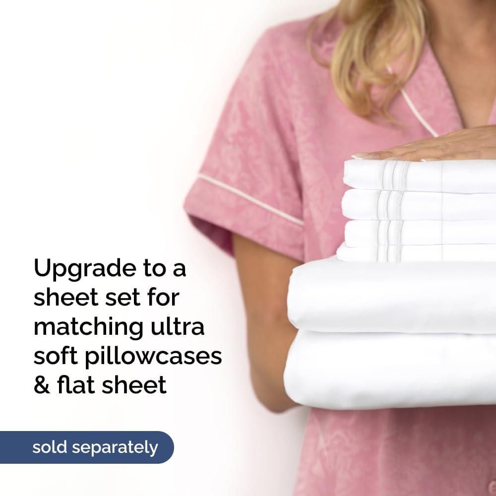 CGK Linens 400 Thread Count Cotton Fitted Sheet 18" - 24" Inch Extra Deep Pocket