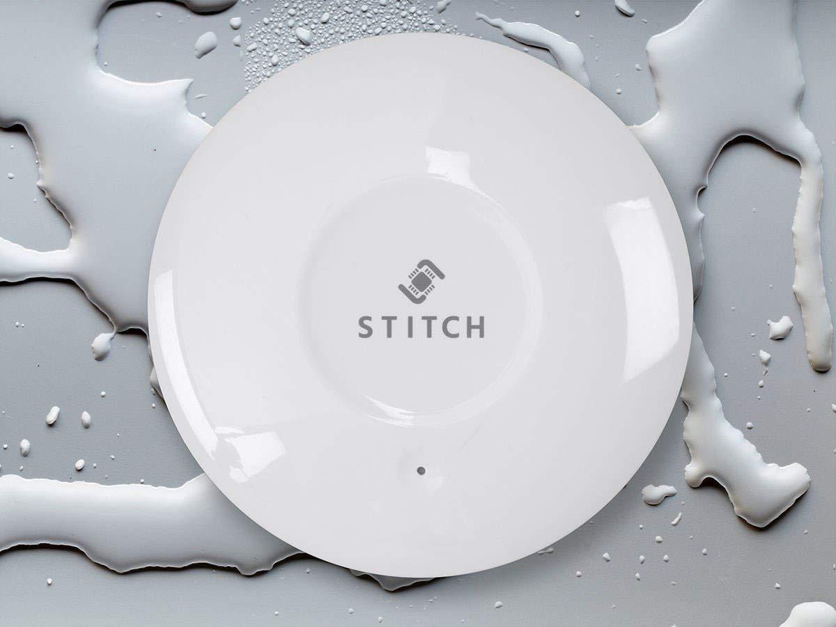 Monoprice Wireless Smart Water Leak/Flood Sensor - White with Probe and Alarm, No Hub Required (Supports IFTTT) - From STITCH Collection