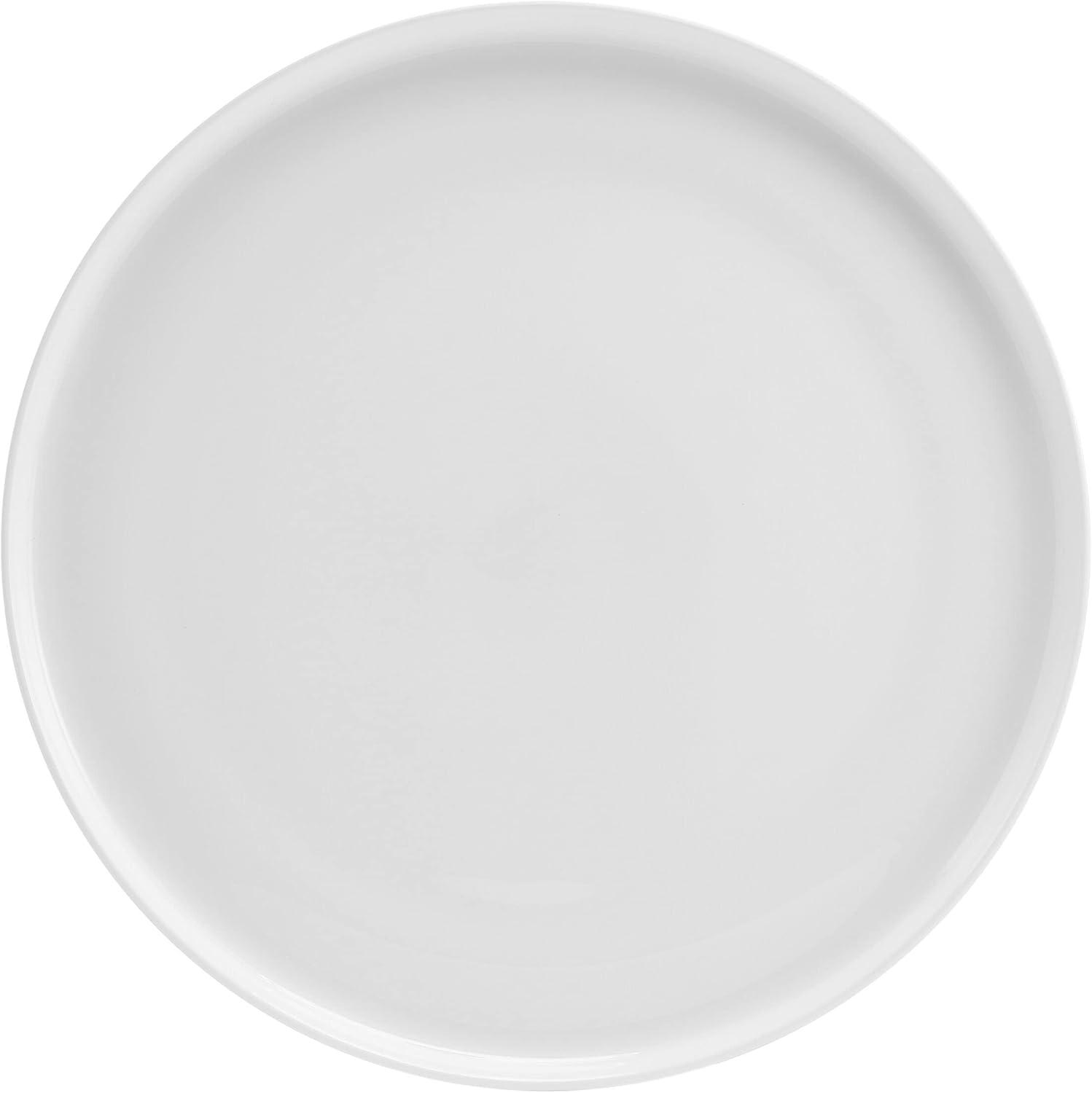 White Porcelain 12-Piece Round Dinnerware Set, Service for 4