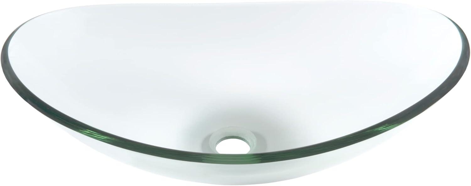 Novatto Glass Oval Bathroom Sink