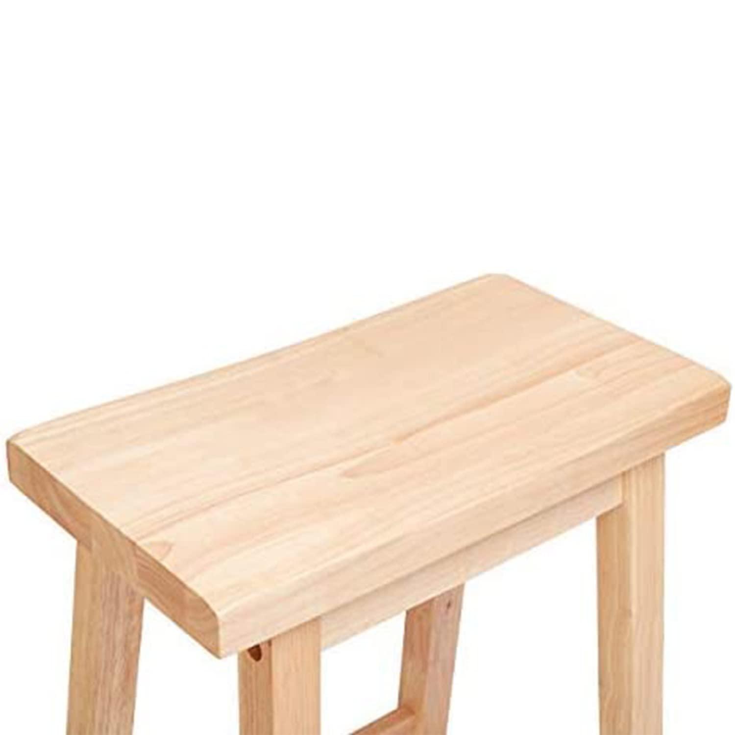PJ Wood Solid Wood Accent Stool