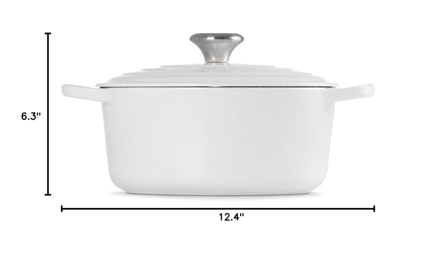Le Creuset Signature Enameled Cast Iron Round Dutch Oven with Lid