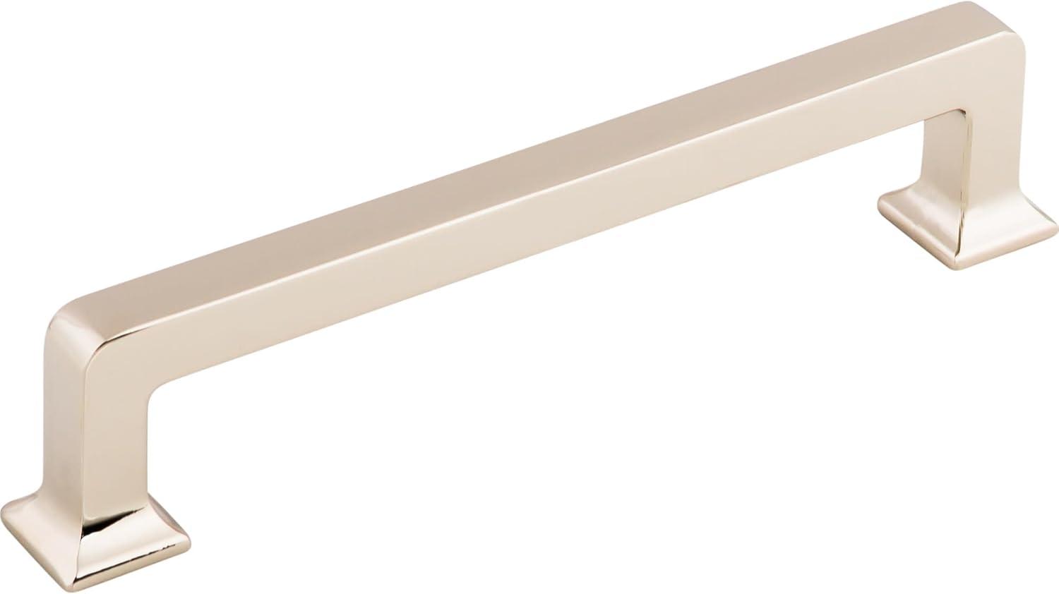 Polished Nickel 5-Inch Modern Handle Bar with Mounting Hardware