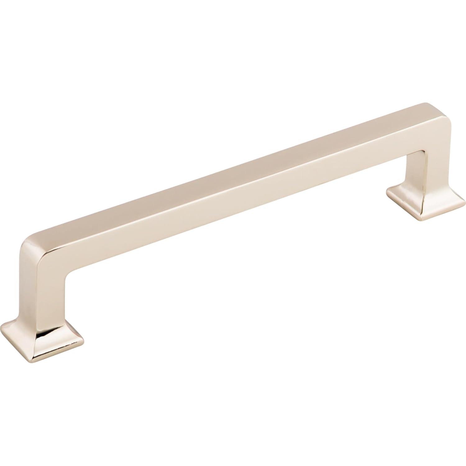 Polished Nickel 5-Inch Modern Handle Bar with Mounting Hardware