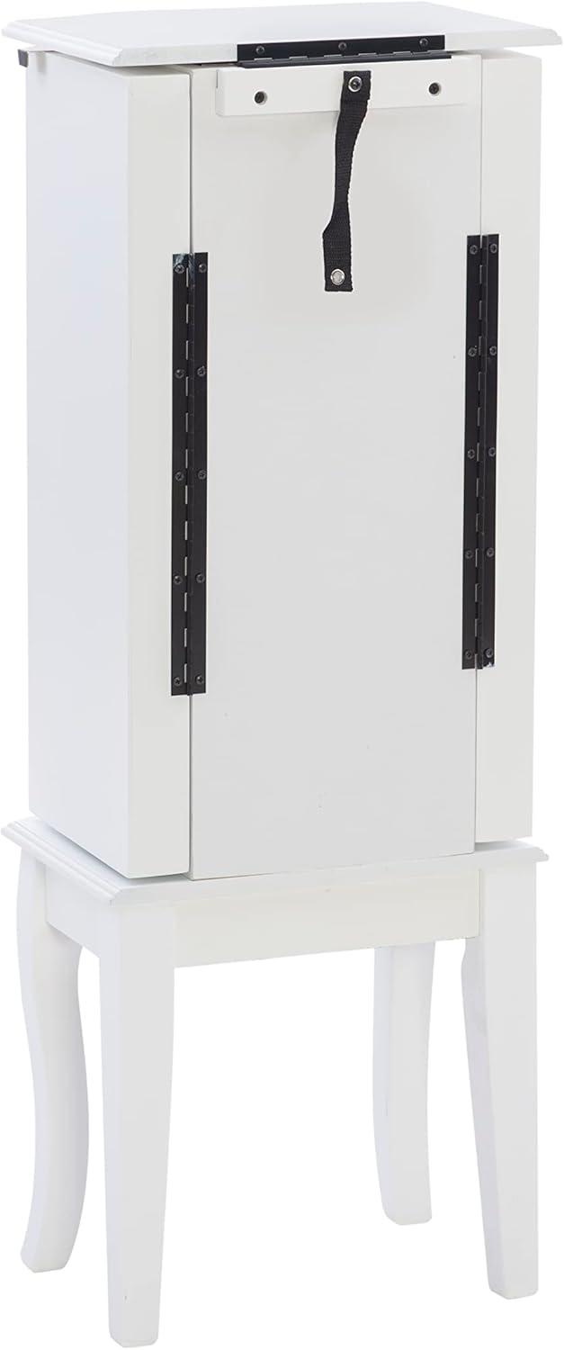 Jasmine Jewelry Armoire, White