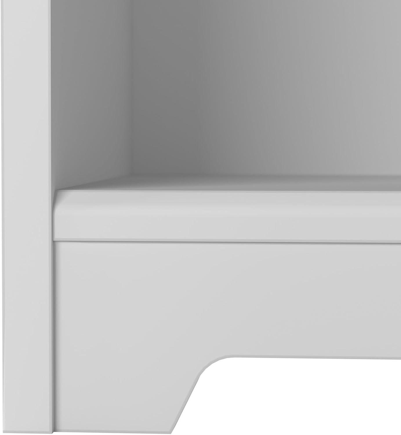 Bush Furniture Cabot 5-Shelf 66.3H Bookcase White WC31966