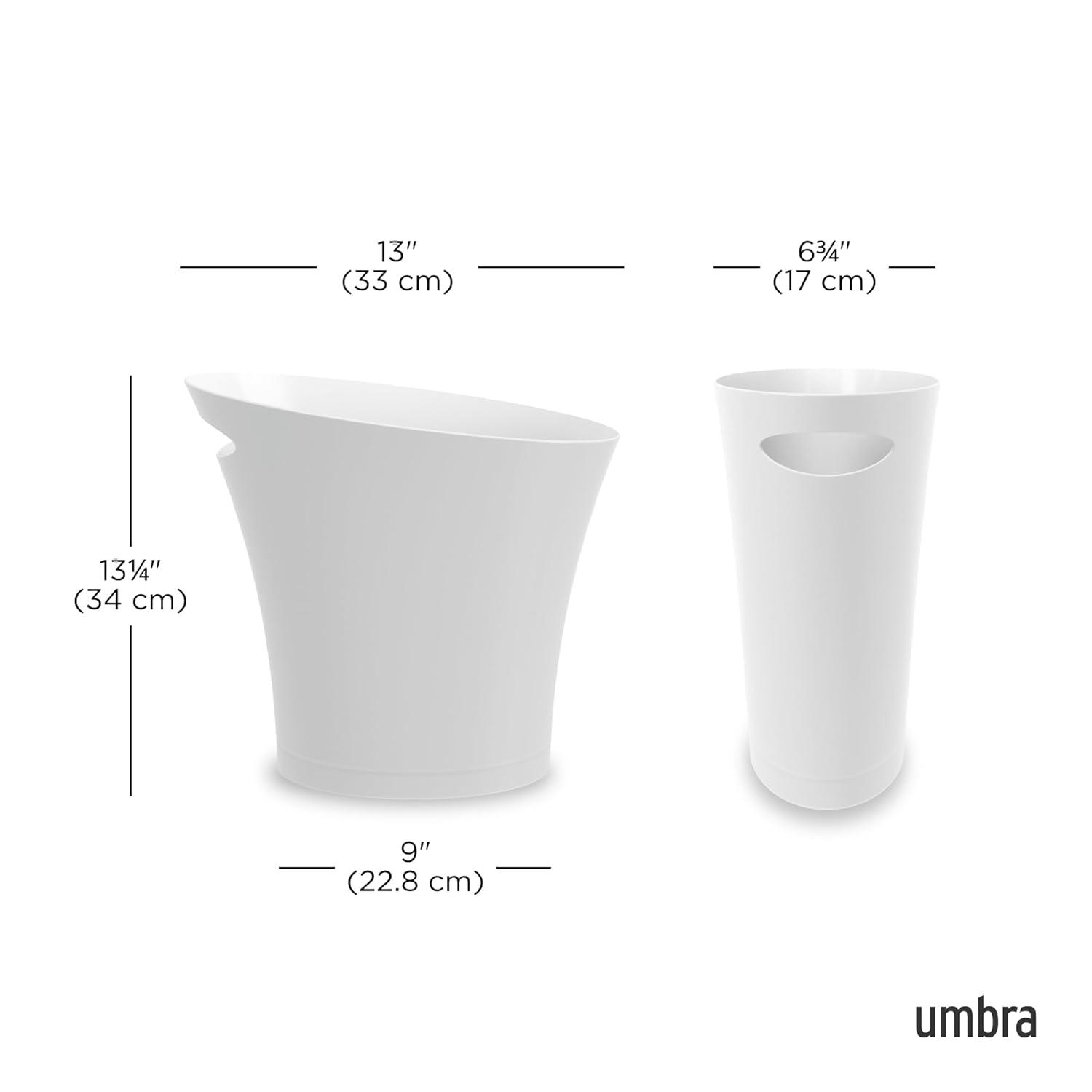 Umbra Skinny Plastic Open Waste Basket - 2 Gallons