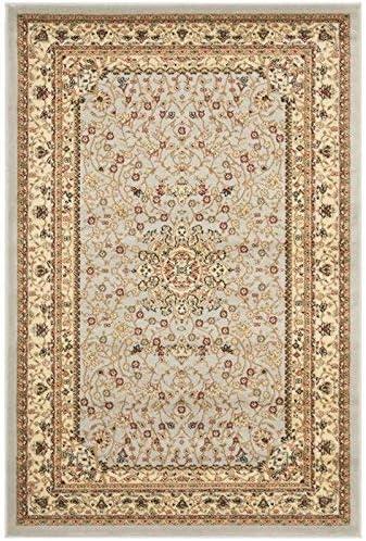 SAFAVIEH Lyndhurst Marie Traditional Floral Area Rug, Grey/Beige, 4' x 6'