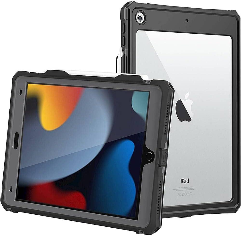 Black Water-Resistant Rugged Case for Apple iPad 10.2"