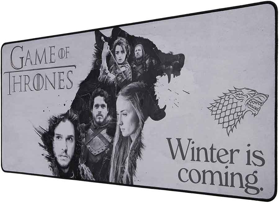 Game of thrones XXL Mouse Pad 35 in x 15.7 in - Gift Game of throns gaming desk pad 90 mm x 40 mm - official licensed