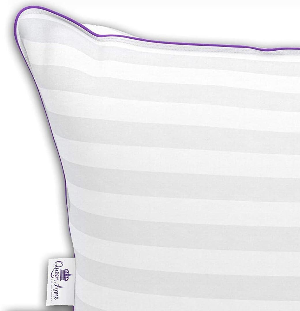 Extra Firm Bed Pillow - The LoftKing by Queen Anne Pillow - High Loft - Superior Luxury Meets Superior Support (King Size)