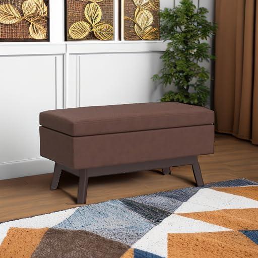 Simpli Home Owen Small Rectangular Storage Ottoman