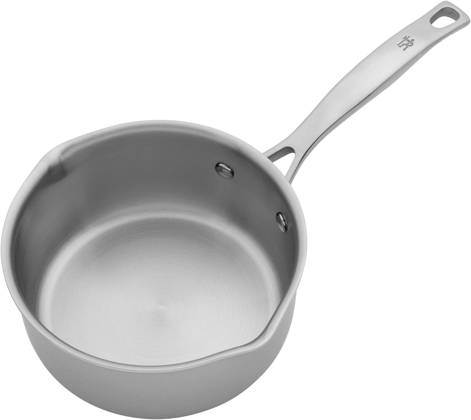 Stainless Steel 2-Quart Non-Stick Saucier with Pour Spout