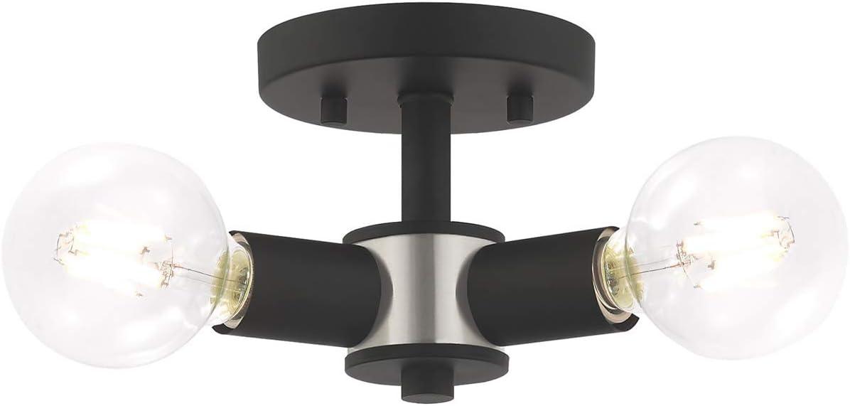 Livex Lighting Copenhagen 3 - Light Flush Mount in  Black