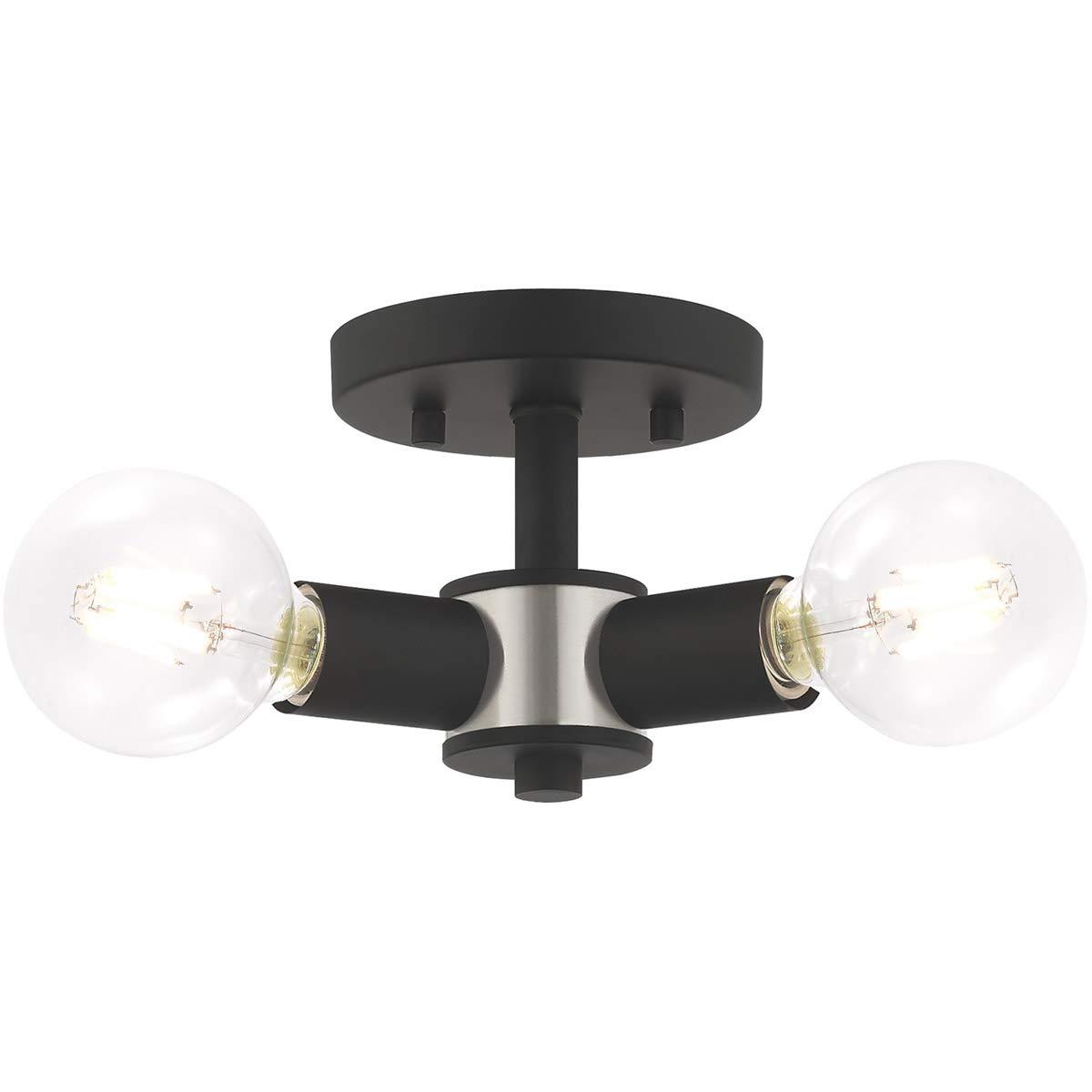 Livex Lighting Copenhagen 3 - Light Flush Mount in  Black