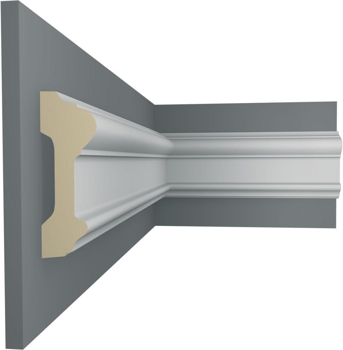 Ekena Millwork 3 5/8"H x 1 1/4"P x 94 1/2"L Bedford Chair Rail (Set of 2)
