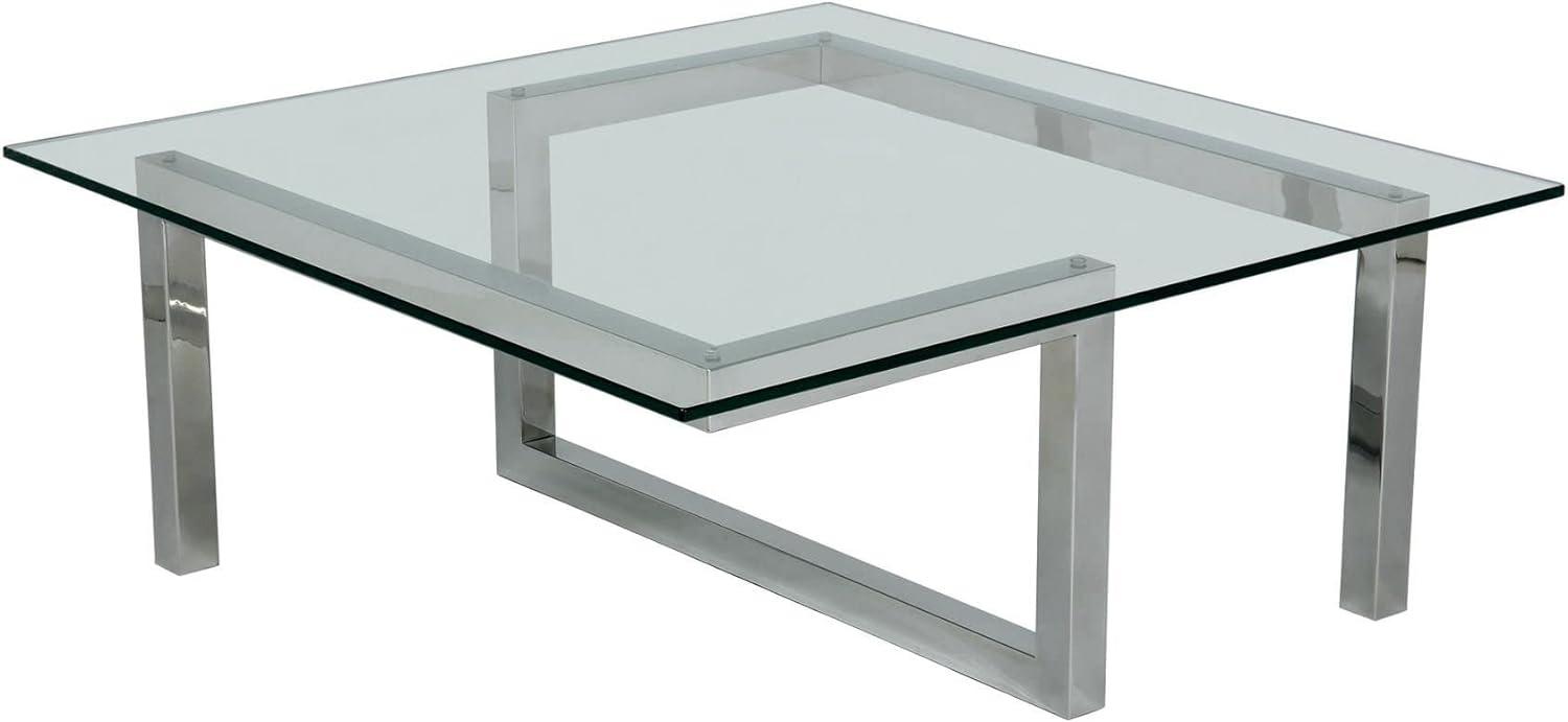 Elegant 20" Clear Tempered Glass Square Table Top