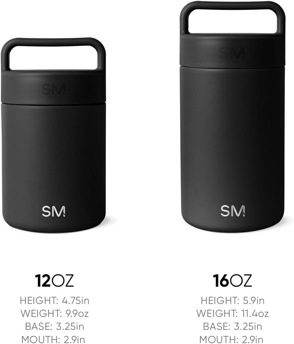 SIMPLE MODERN Food Jar w/ Handle Lid Double Wall Insulated 12 oz Ombre Sorbet