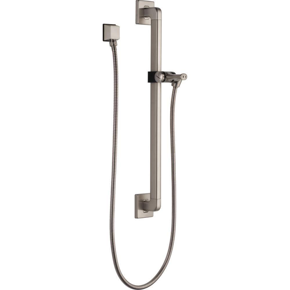 Universal Showering Components Adjustable Slide Bar and Grab Bar Shower Faucet