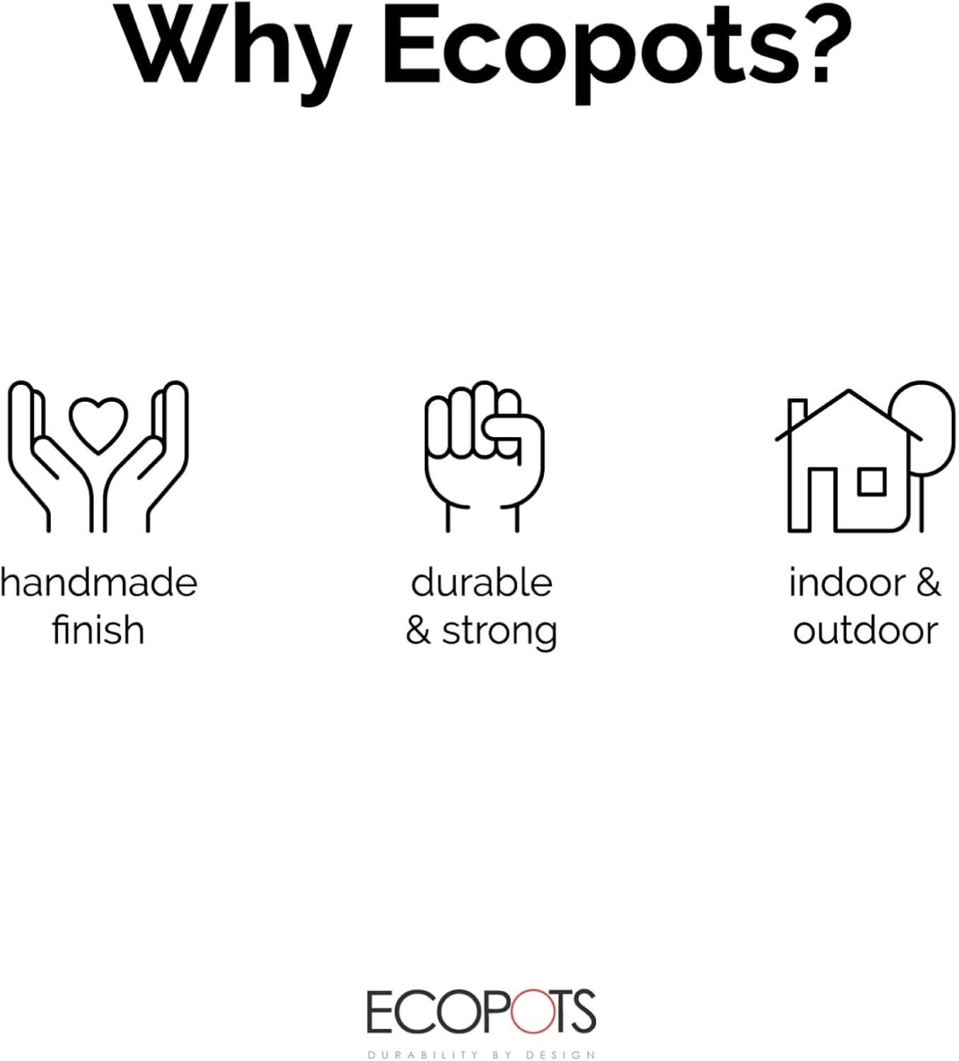 Ecopots Rotterdam Plastic Pot Planter