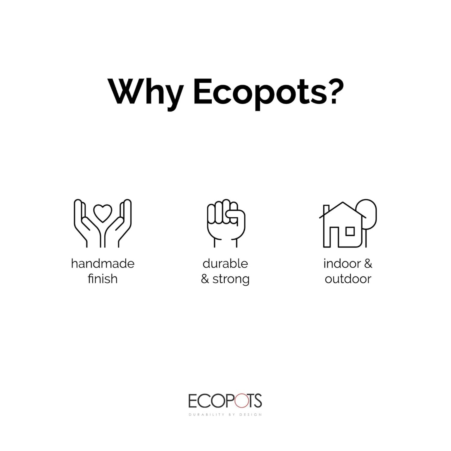 Ecopots Rotterdam Plastic Pot Planter