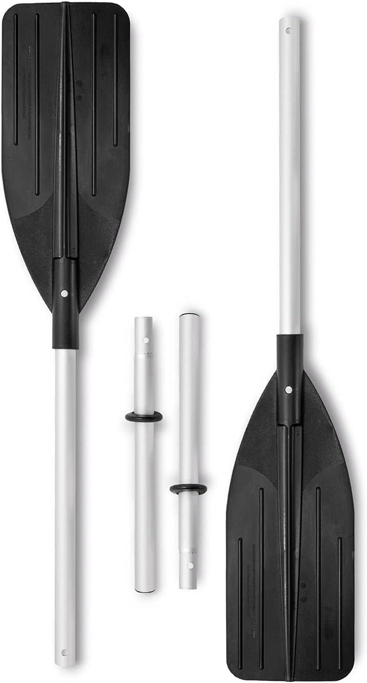 INTEX 68370EP Challenger 3 Inflatable Boat Set: Includes Deluxe 48in Boat Oars and Pump – Triple Air Chambers – 3-Person – 660lb Weight Capacity