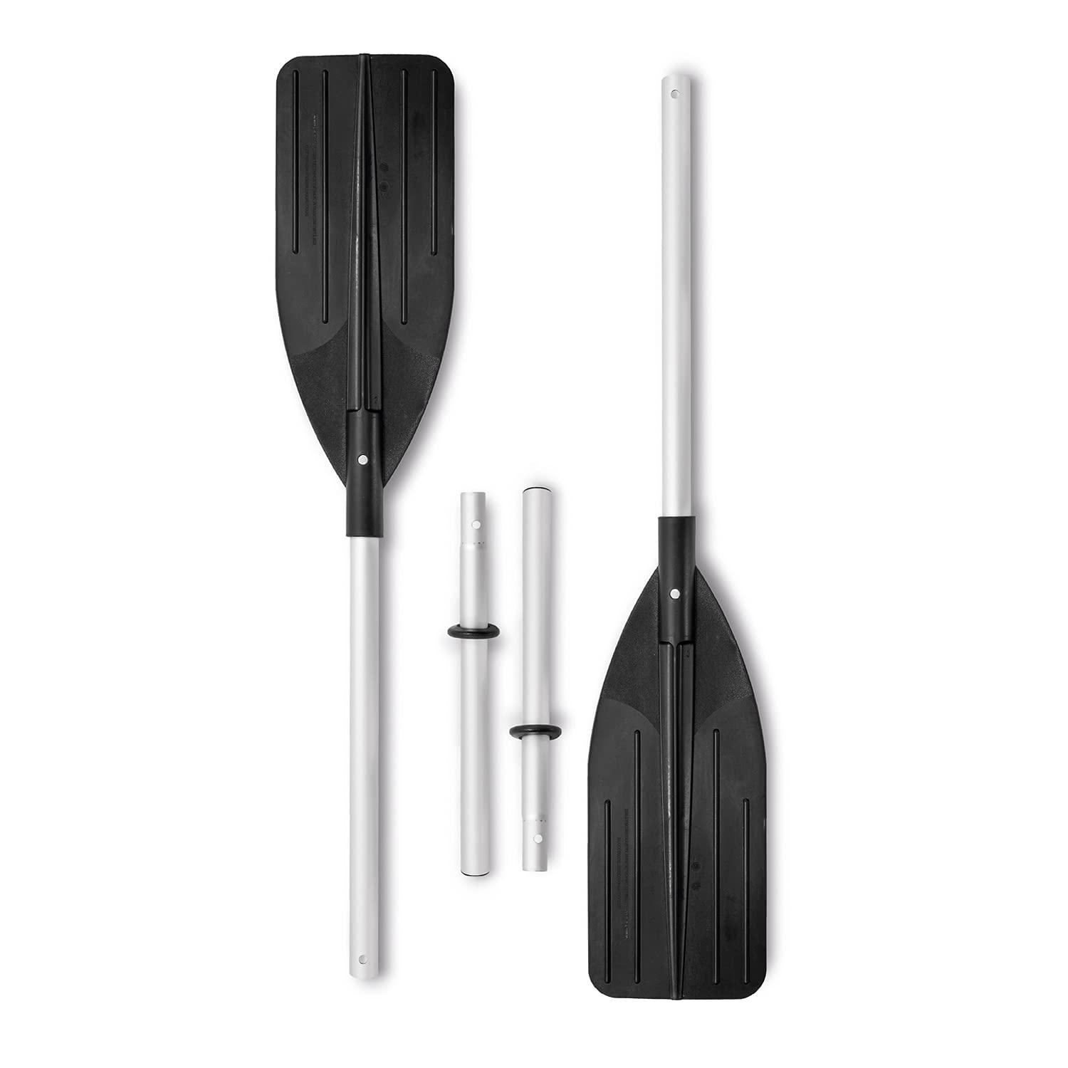 INTEX 68370EP Challenger 3 Inflatable Boat Set: Includes Deluxe 48in Boat Oars and Pump – Triple Air Chambers – 3-Person – 660lb Weight Capacity