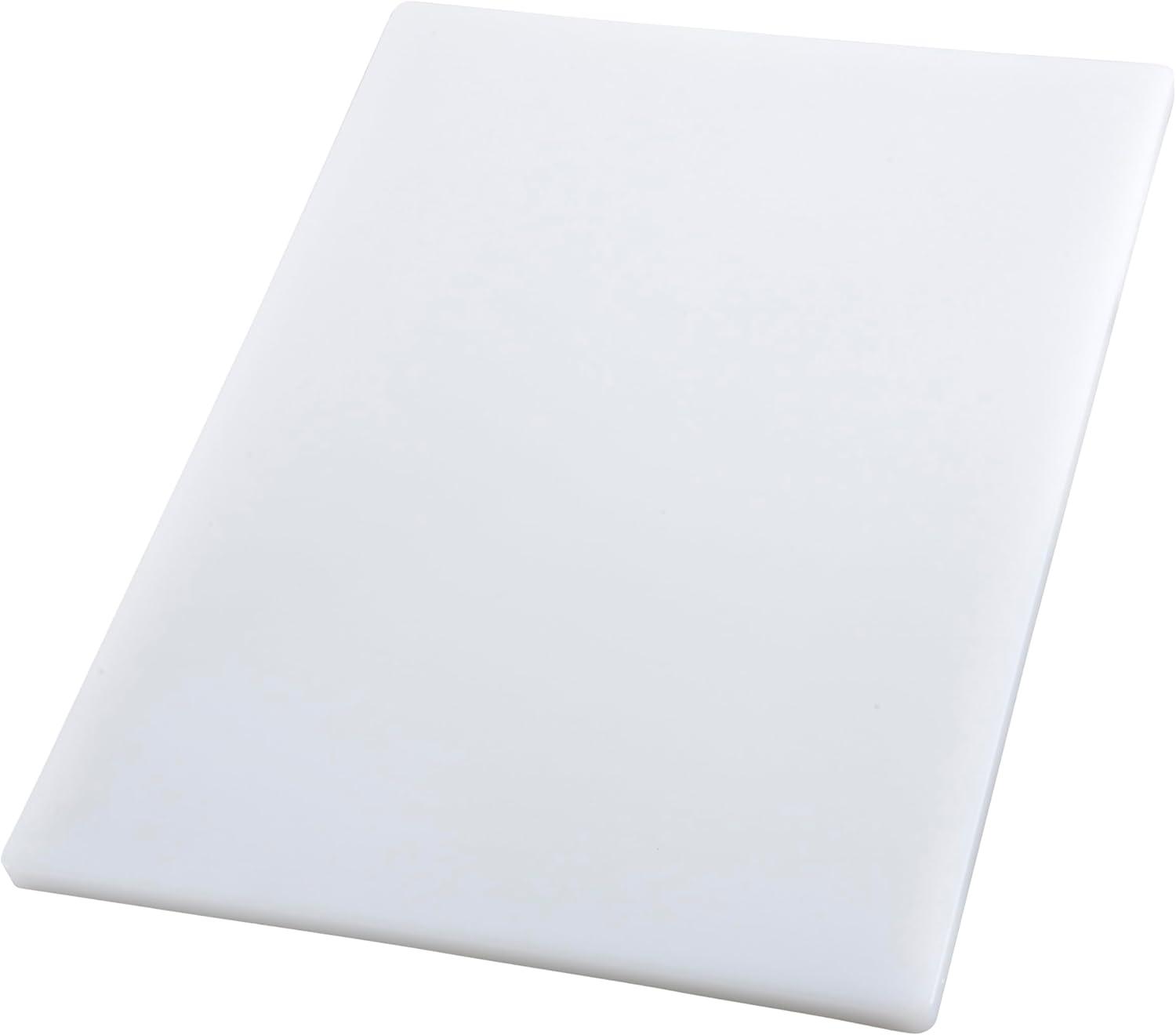 Winco Cutting Board, Rectangular, 12" x 18" x 3/4", White