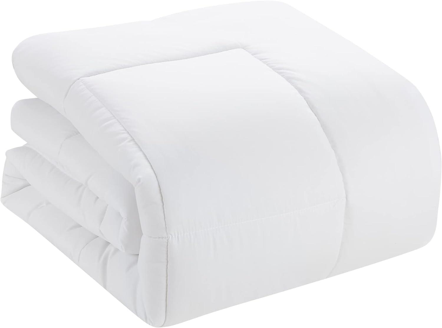 Luxury Alternative Solid Comforter and Sheet Set with Bonus Pillowcases