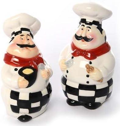 chef salt and pepper shaker set