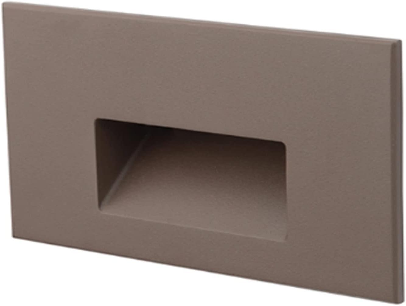 Sleek Bronze LED Step and Wall Light with Dimmable Functionality