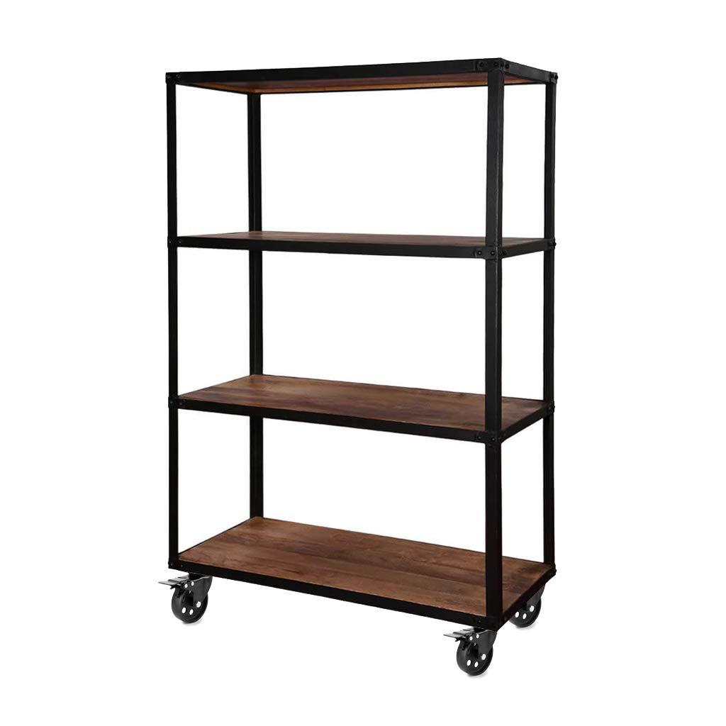 Skelang 3” Plate Caster Wheel, Cast Iron Swivel Plate Casters with Dual Locking for Vintage TV Stand, Coffee Table, Welding Cart, Total Load Capacity 1080Lbs, Pack of 4