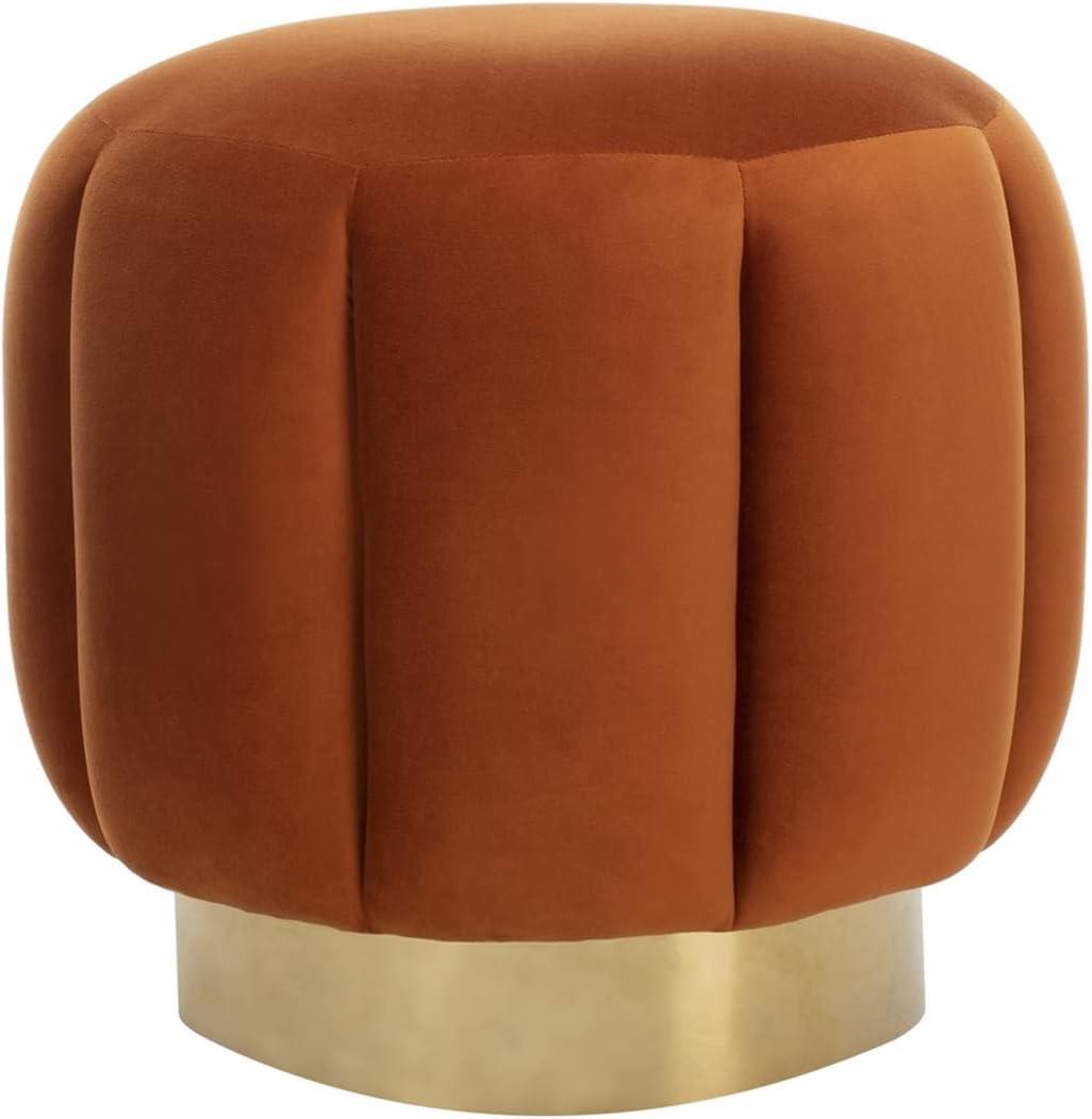 Maxine Channel Tufted Ottoman  - Safavieh