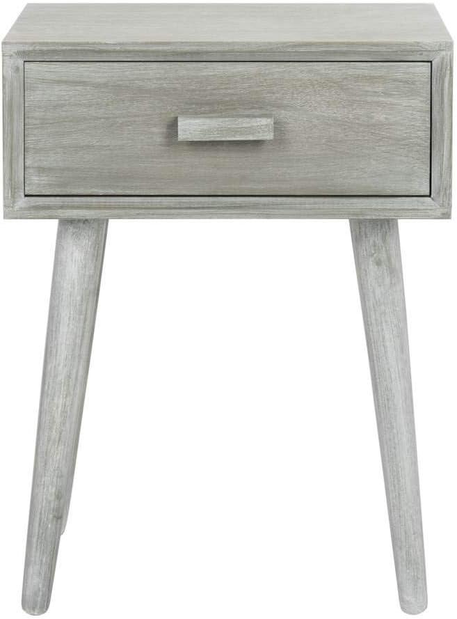 Lyle 1 Drawer Side Table - SlateGrey - Safavieh.