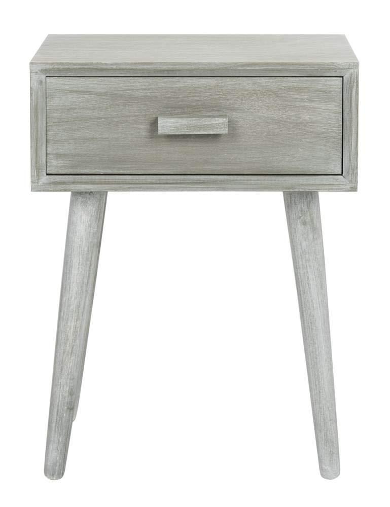 Lyle 1 Drawer Side Table - SlateGrey - Safavieh.