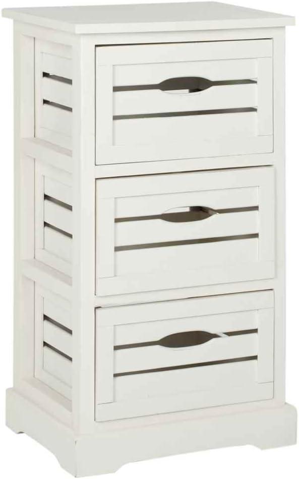 Samara 3 Drawer Cabinet - AMH5713 - Distressed Cream - Safavieh Couture
