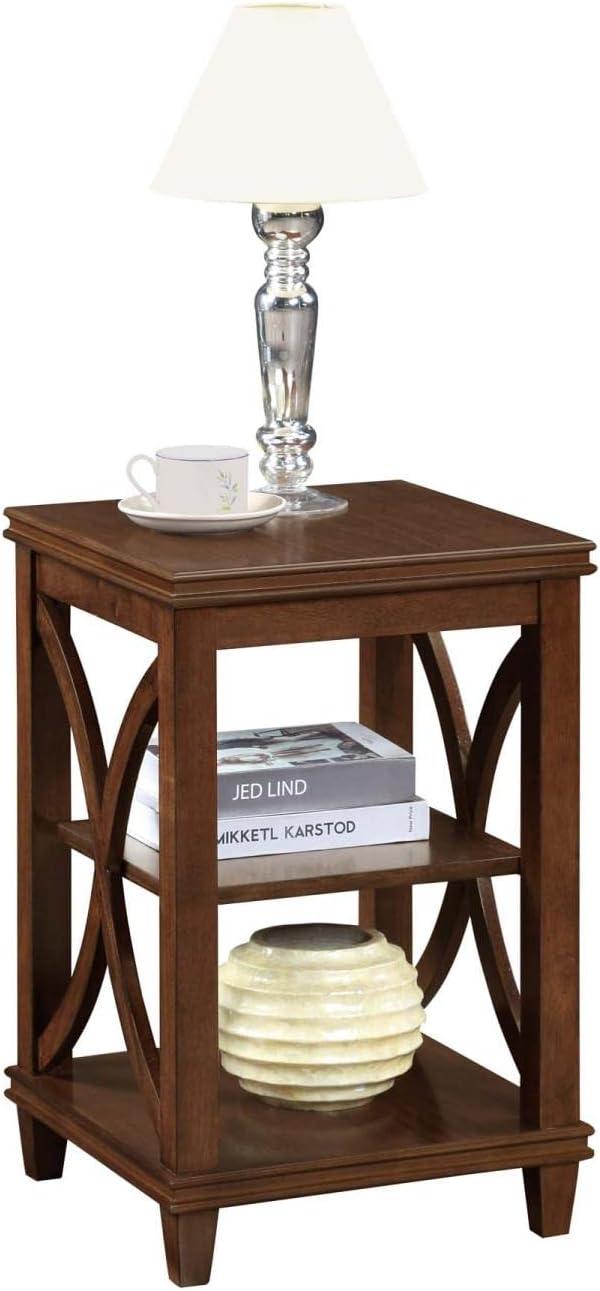 Convenience Concepts Florence End Table in Espresso Wood Finish