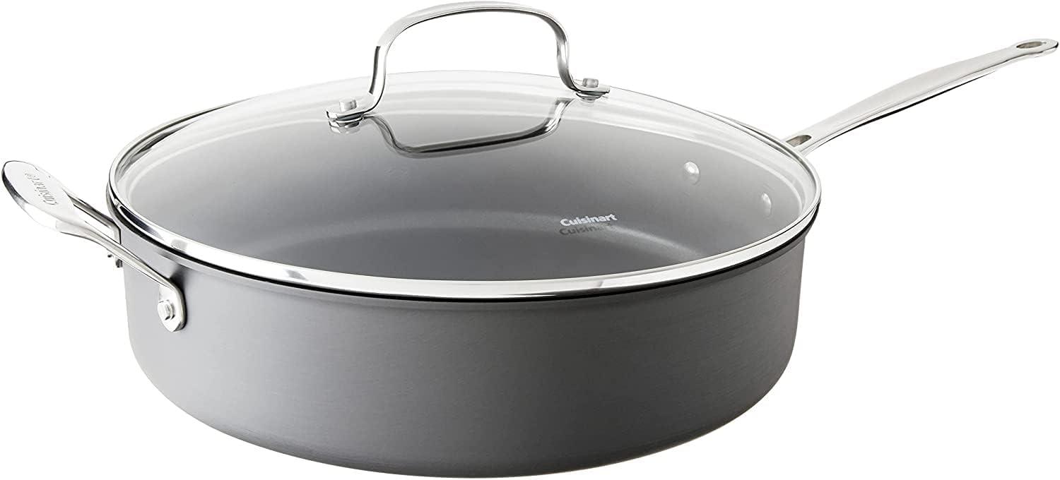 Cuisinart Chef's Classic Nonstick Hard Anodized 5.5 Quart Saute Pan with Helper Handle