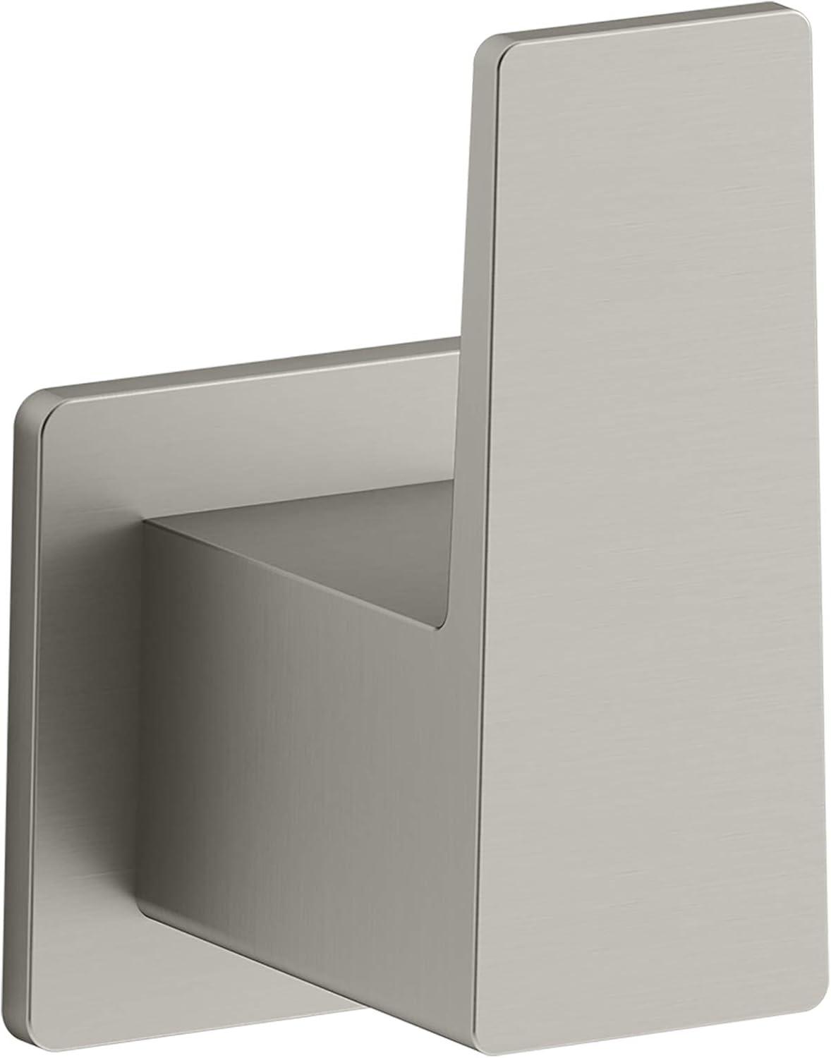 Vibrant Brushed Nickel Modern Wall Mounted Robe Hook