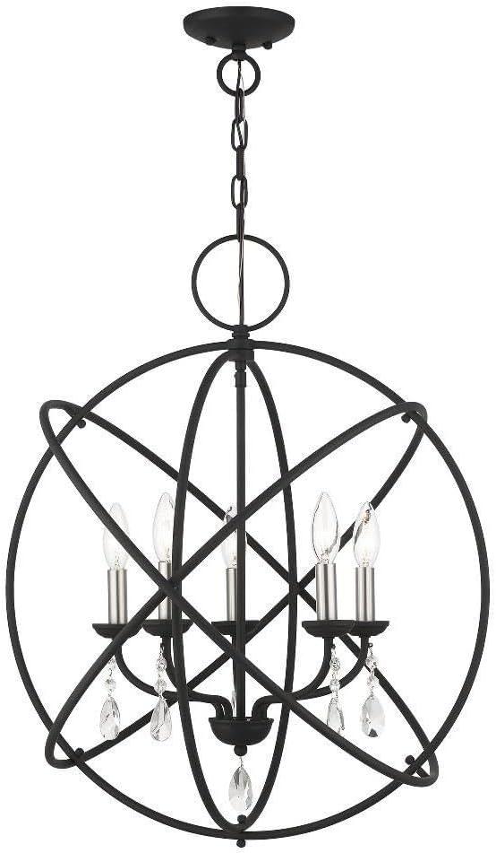 Livex Lighting Aria 5 - Light Chandelier in  Black
