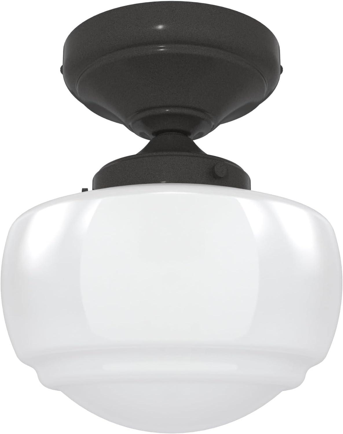 Hunter Saddle Creek 1 Light Mini Flush Mount Ceiling Light Fixture