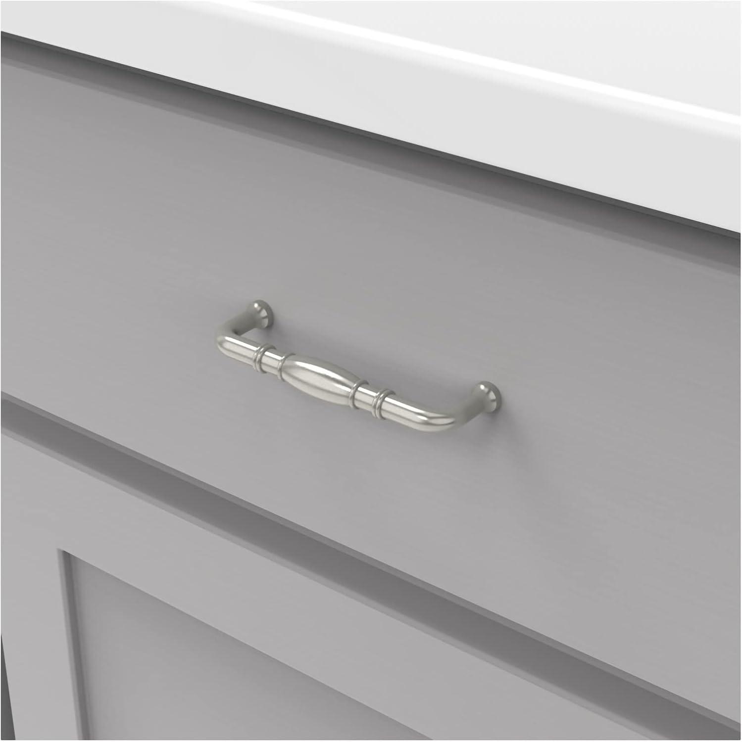 Williamsburg Kitchen Cabinet Handles, Solid Core Drawer Pulls for Cabinet Doors, 3-3/4 Inch (96mm)