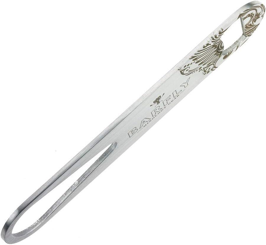 7-Inch Stainless Steel Bar Speed Opener with Laser Etch Design