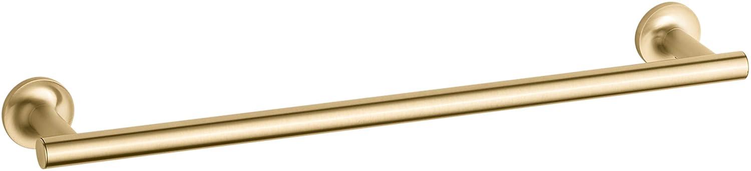 Purist® 24" Wall Mounted Round Towel Bar, Metal Wall-Mounted Towel Holder