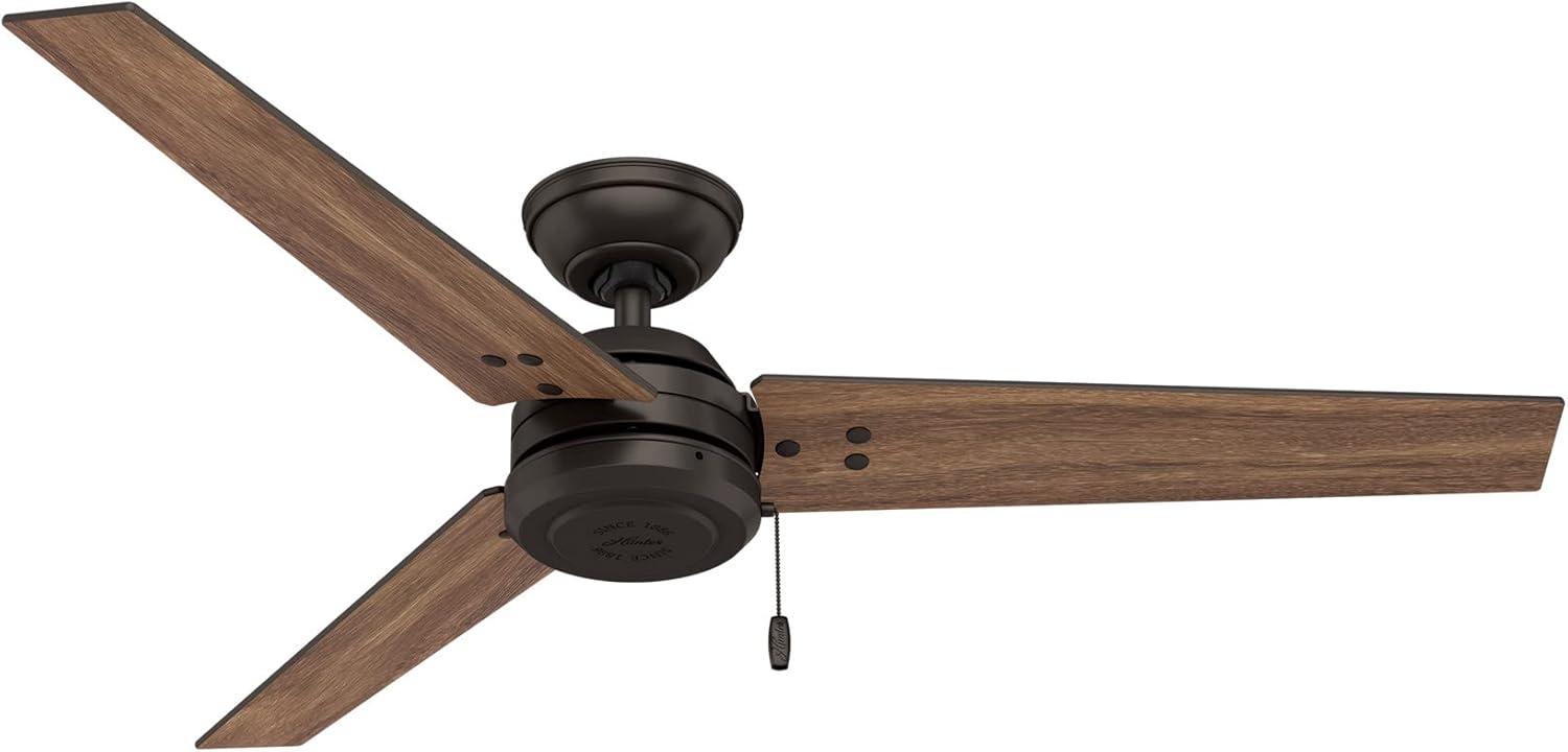 52" Cassius 3 - Blade Outdoor Standard Ceiling Fan with Pull Chain